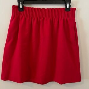 JCREW Mercantile Casual Mini Skirt (Sz 4, Red)